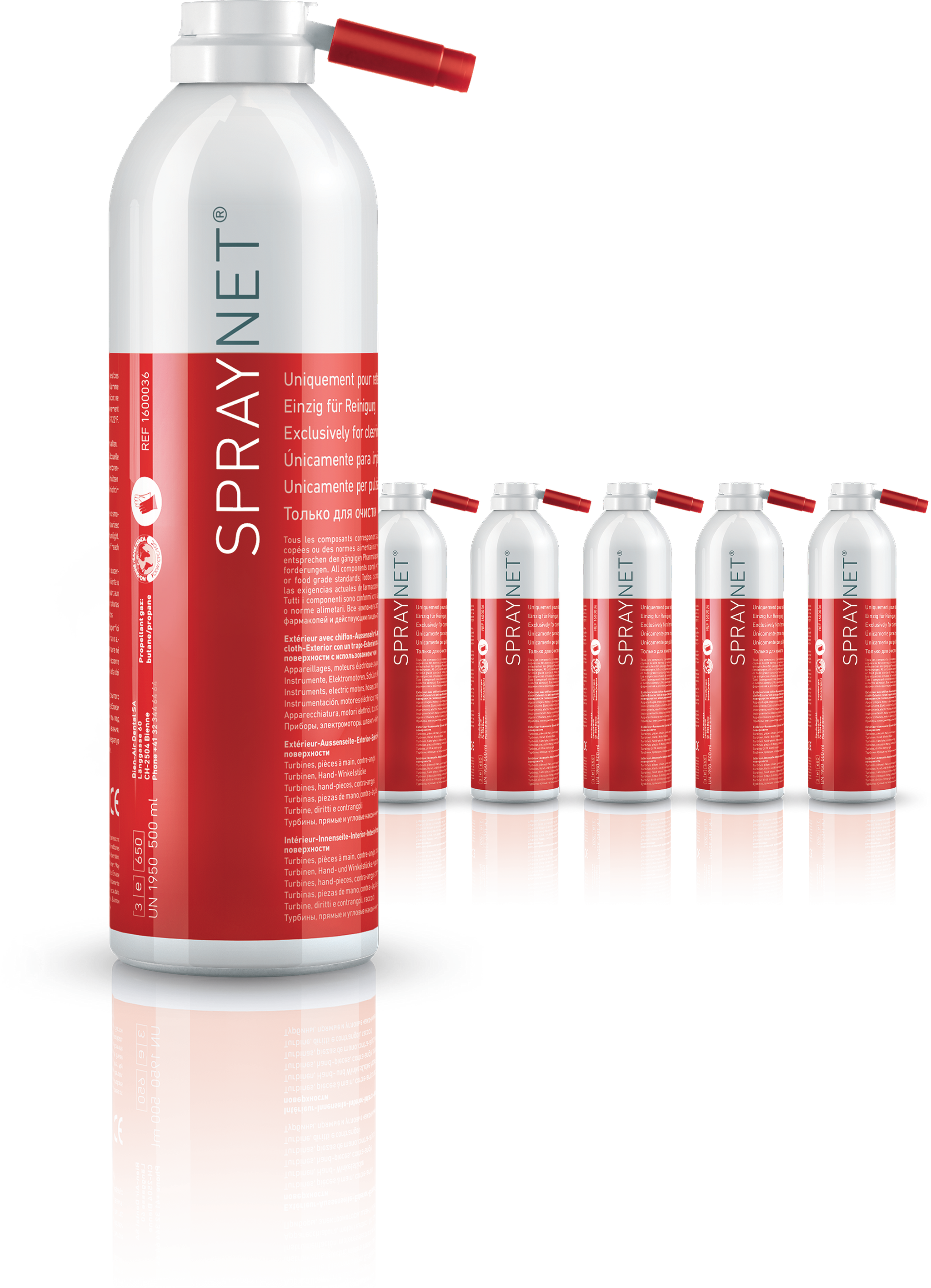 Bien Air Maintenance Spraynet (500 Ml Can) 6-Pack