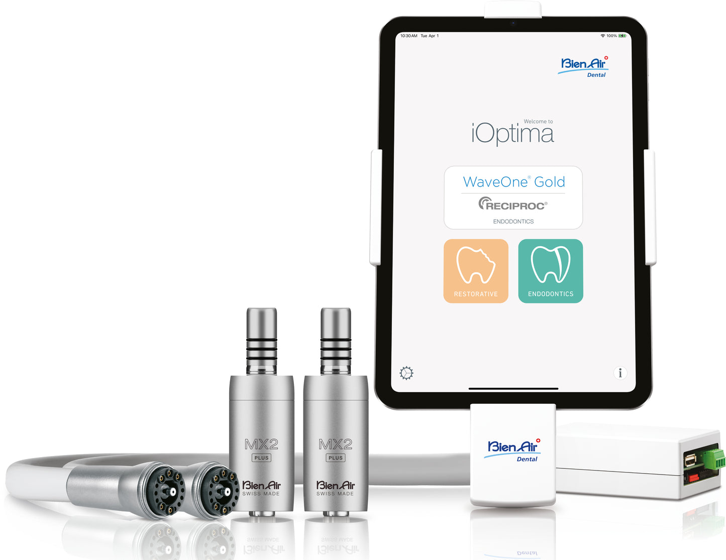 Bien Air iPad iOPTIMAINT Dual Motor MX2 with iPad Mini®