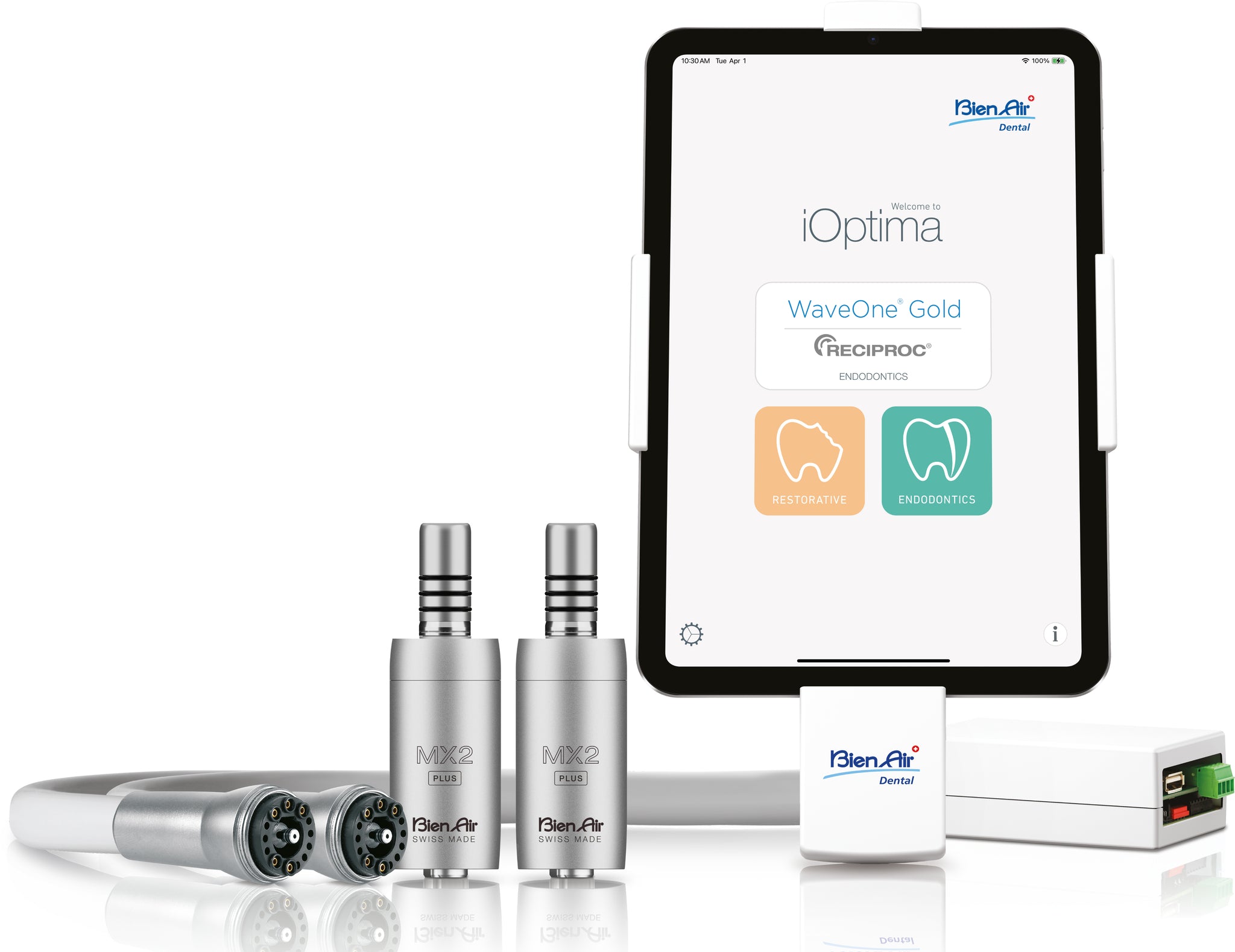 Bien Air iPad iOPTIMAINT Dual Motor MX2 with iPad Mini®