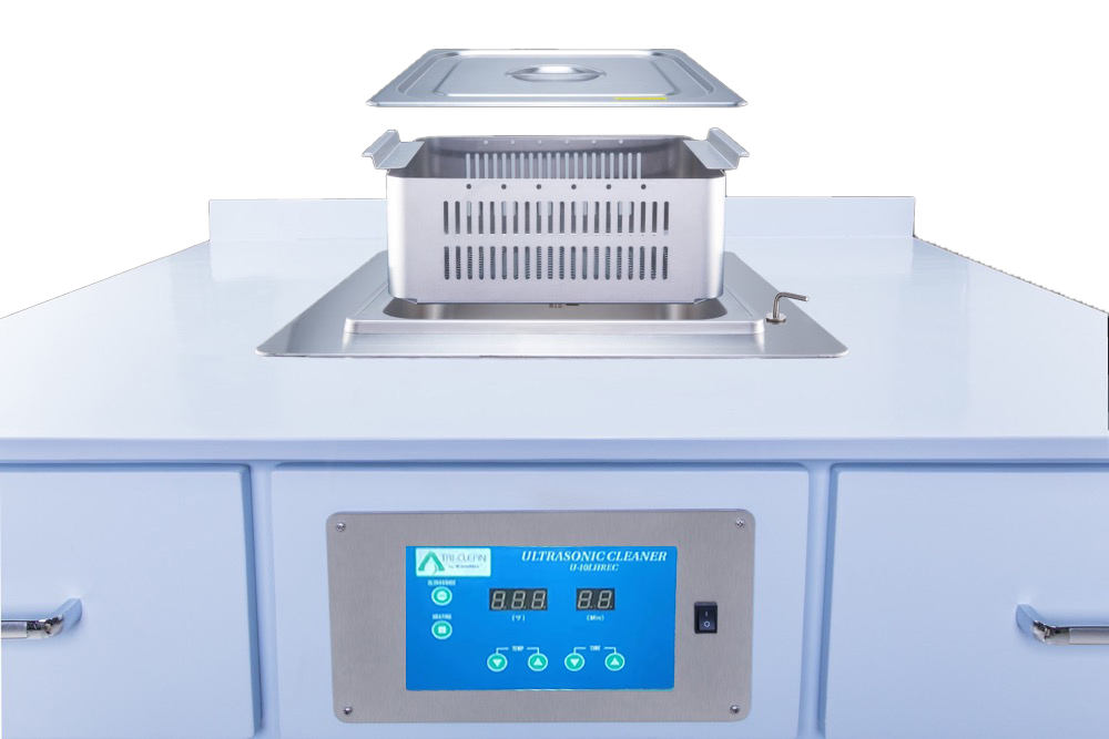 BrandMax Ultrasonic Cleaner, stainless steel, w/heat & basket U-10LHREC
