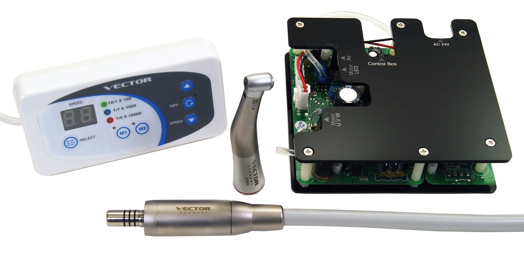 Vector Matic Built-In Electric Micromotor Set (Control, transformer, motor, 1:5 angle)