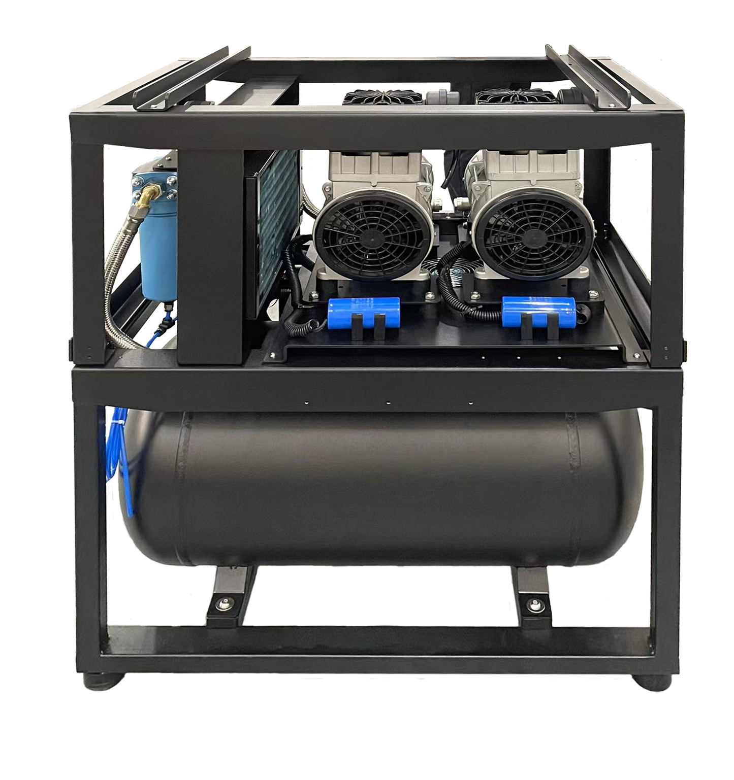 Vector Vortex Compressor VS2, Dual 1 HP (2HP Overall), 3-4 User 13.2 Gal Tank