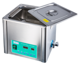 BrandMax Ultrasonic Cleaner, stainless steel, w/heat & basket U-10LH