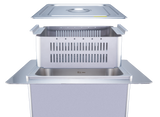 BrandMax Ultrasonic Cleaner, stainless steel, w/heat & basket U-10LHREC