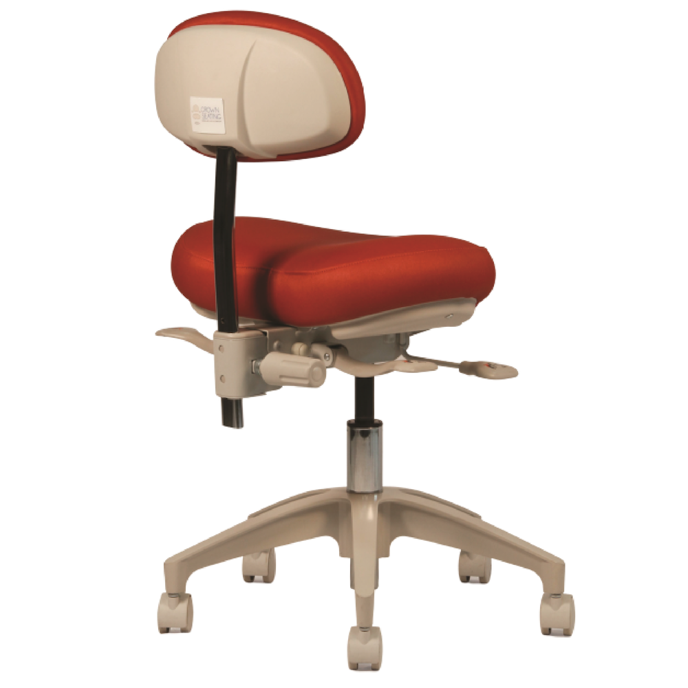 Crown Aspen C70DL Operator Stool - Large Hybrid Saddle