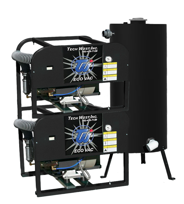 Tech West VPD5S2 Eco-Vac 5-7 User 1x2 HP 14 Gal Tank