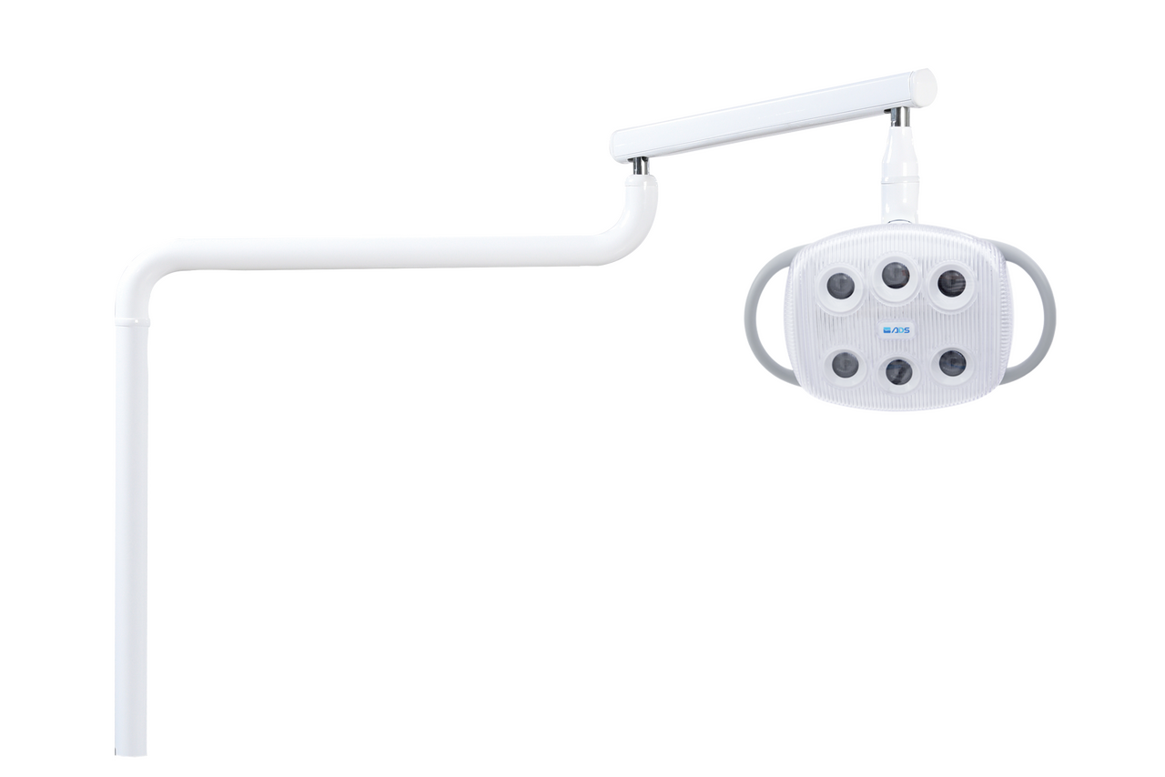 ADS Amber II LED 30" Post Mount Dental Light