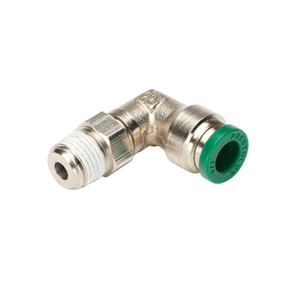 DCI 9341 1/8 NPT x 1/4 Push In Poly, Elbow