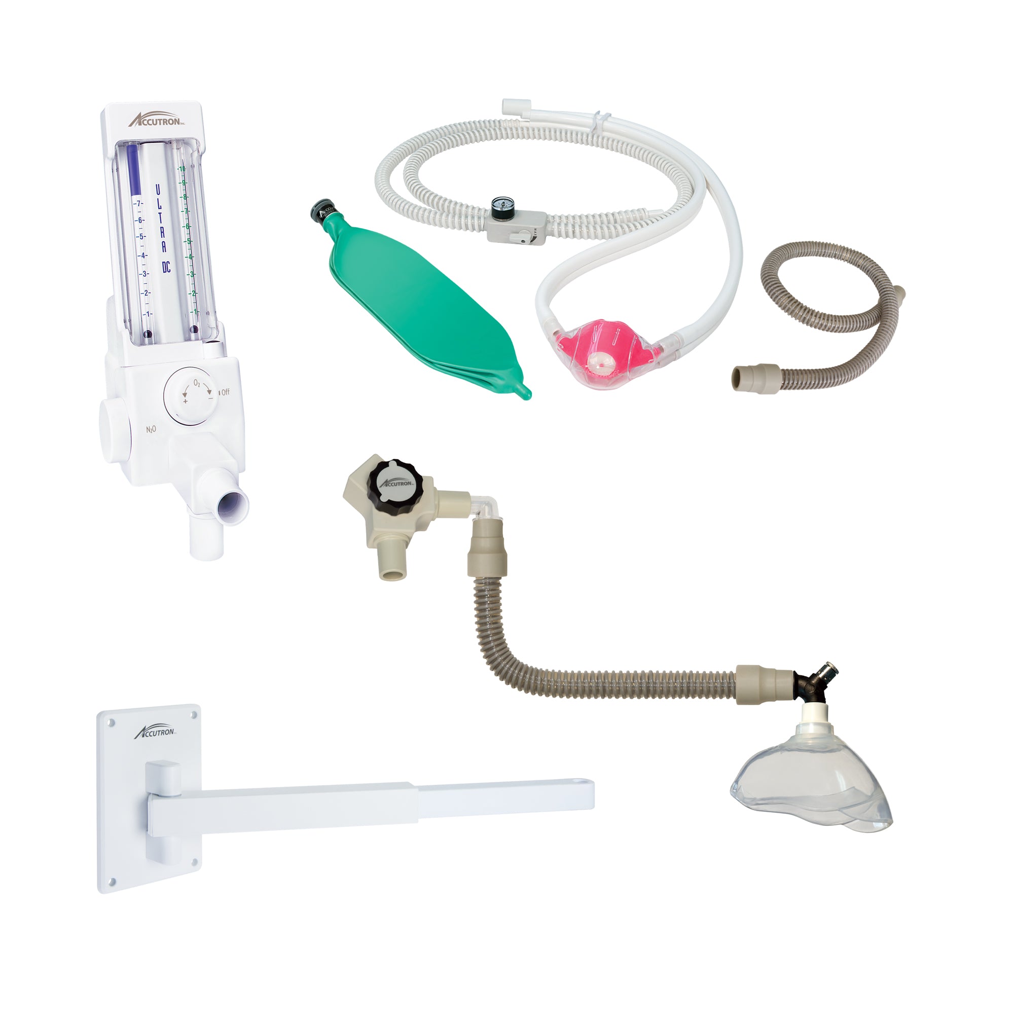 Accutron Ultra DC Oral Surgery Flowmeter Pkg. F (Telescoping Wall Arm)