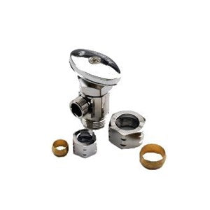 DCI 7099 Manual Shut-Off Valve, 1/2" Compression x 3/8" Compression