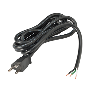 DCI 9285 Power Cord, Straight, #16 Gauge, Bare Wires