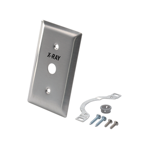DCI 7330 PLATE WALL WHITE DRILLED & PAD PRINT W/HARDWARE