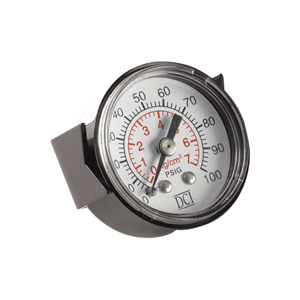 DCI 7265 Round Pressure Gauge, Panel Mount, 0-100 PSI