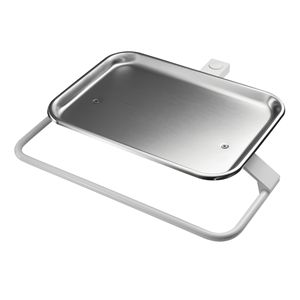 DCI 8397 Tray, Folding Rigid Arm Mounted, White