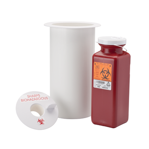 DCI 6802 Sharps Container, Counter Mount