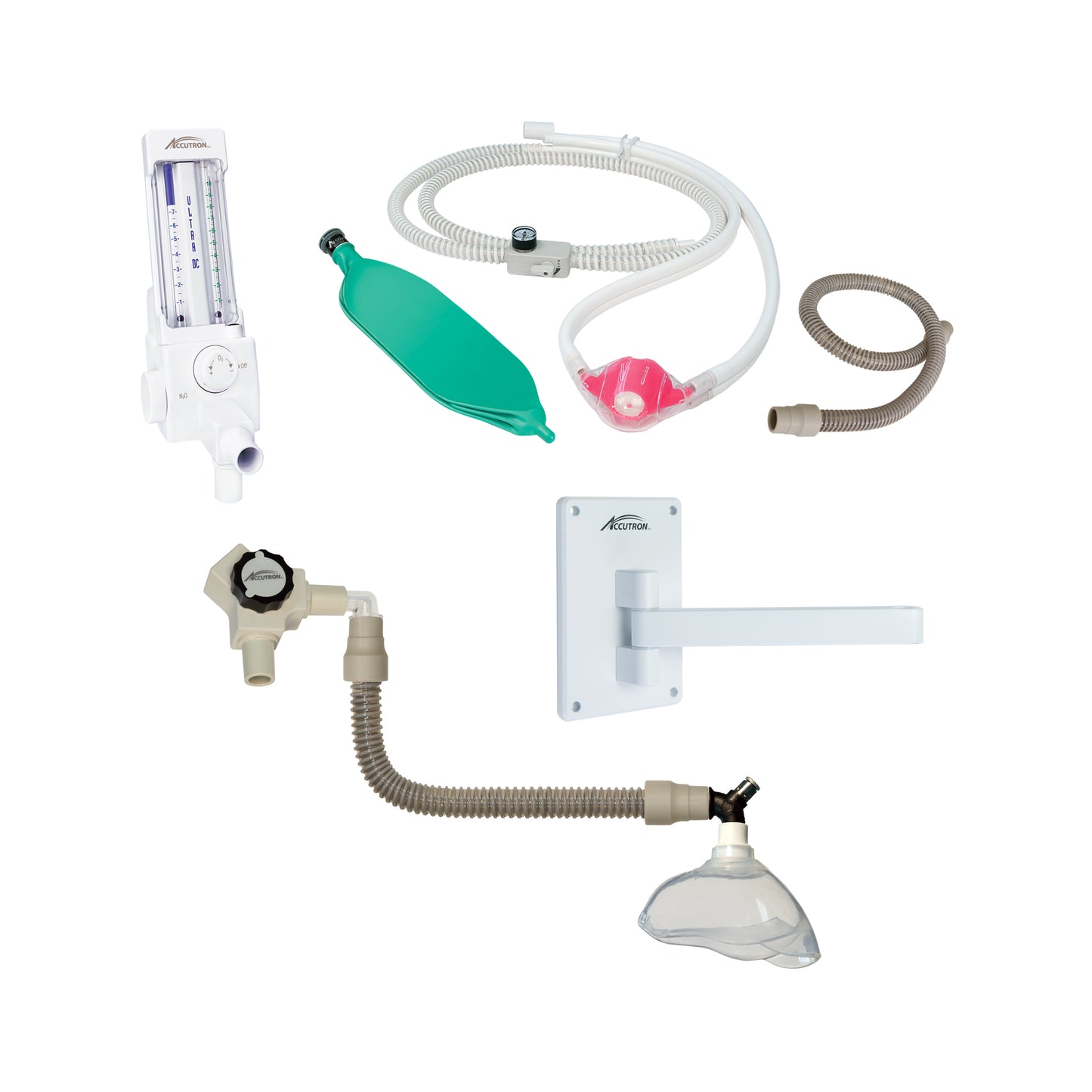 Accutron Ultra DC Oral Surgery Flowmeter Pkg. D (9-inch Wall Arm)