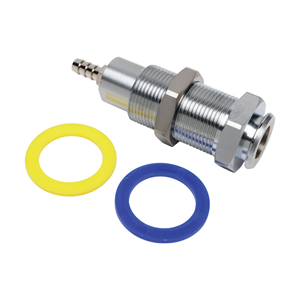 DCI 7338 3/8 Poly Q.D. Panel Mount W/Shut-off, Female, Barbed
