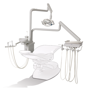 DCI RO4150 Reliance Over the Patient Automatic Dental Unit with PMU w/Cuspidor, Gray