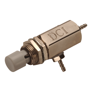 DCI 7821 Push Button Cartridge Valve, Momentary, 2-Way Normally Closed, Gray