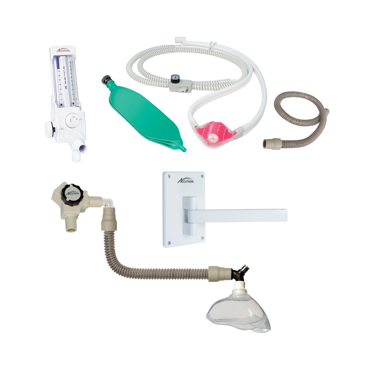 Accutron Ultra PC Percent Oral Surgery Flowmeter Pkg. D (9-inch Wall Arm)