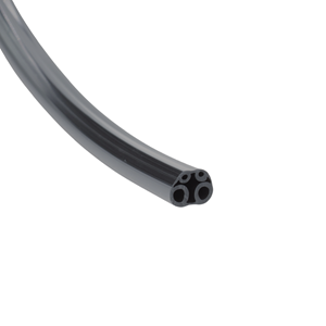 DCI 431R HP Tubing, 4 Hole, Asepsis Straight Black; Roll of 100ft