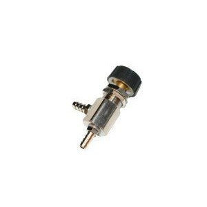 DCI 7197 Needle Valve w/Black Cap Knob & Large Barbs