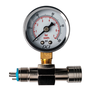DCI 7267 Handpiece Pressure Test Gauge, 0-100 PSI