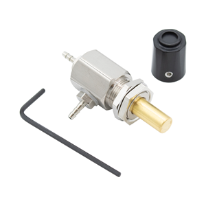 DCI 7050 Needle Valve W/Knob, Black