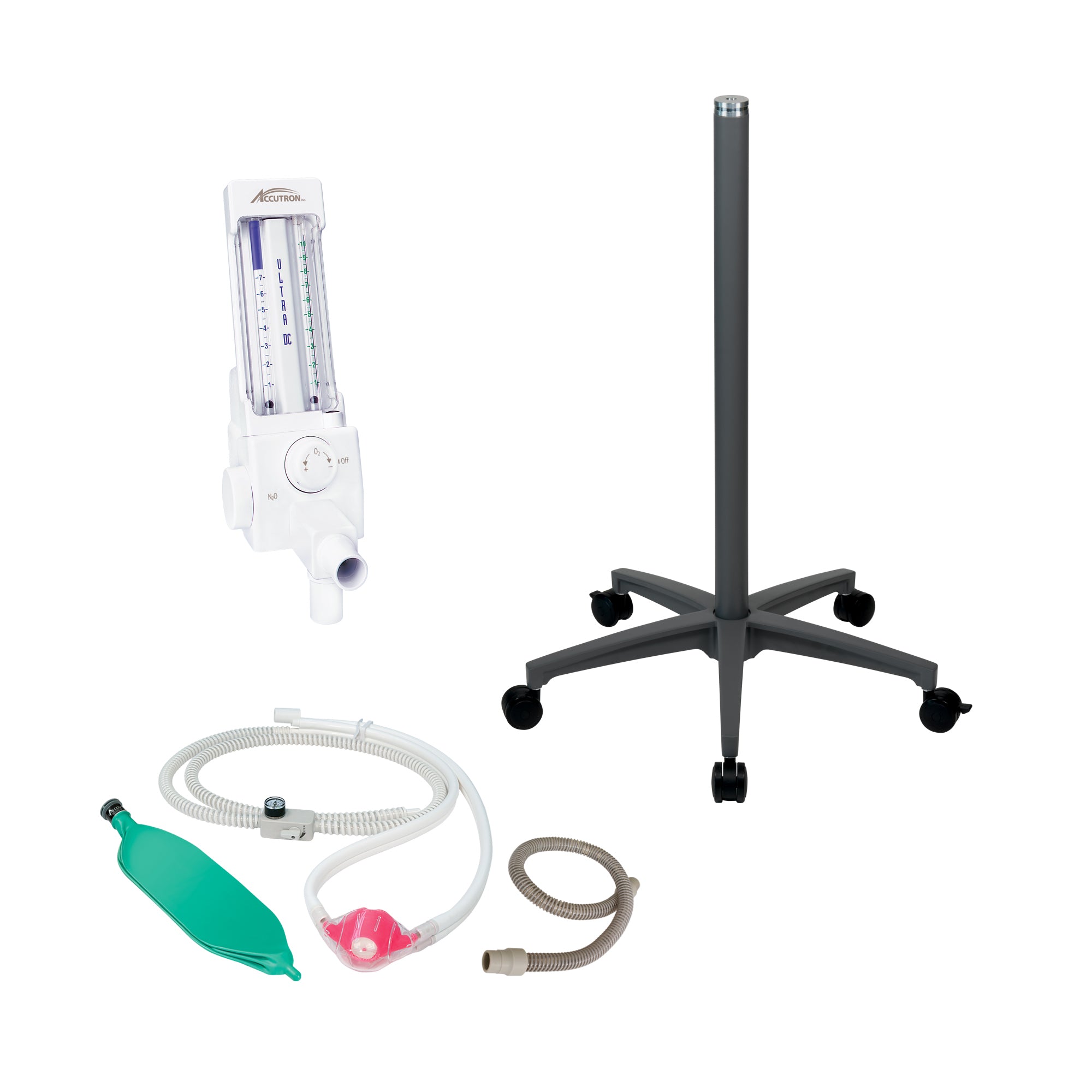 Accutron Ultra DC Flowmeter Pkg. C (Adjustable Mobile Stand - Short)