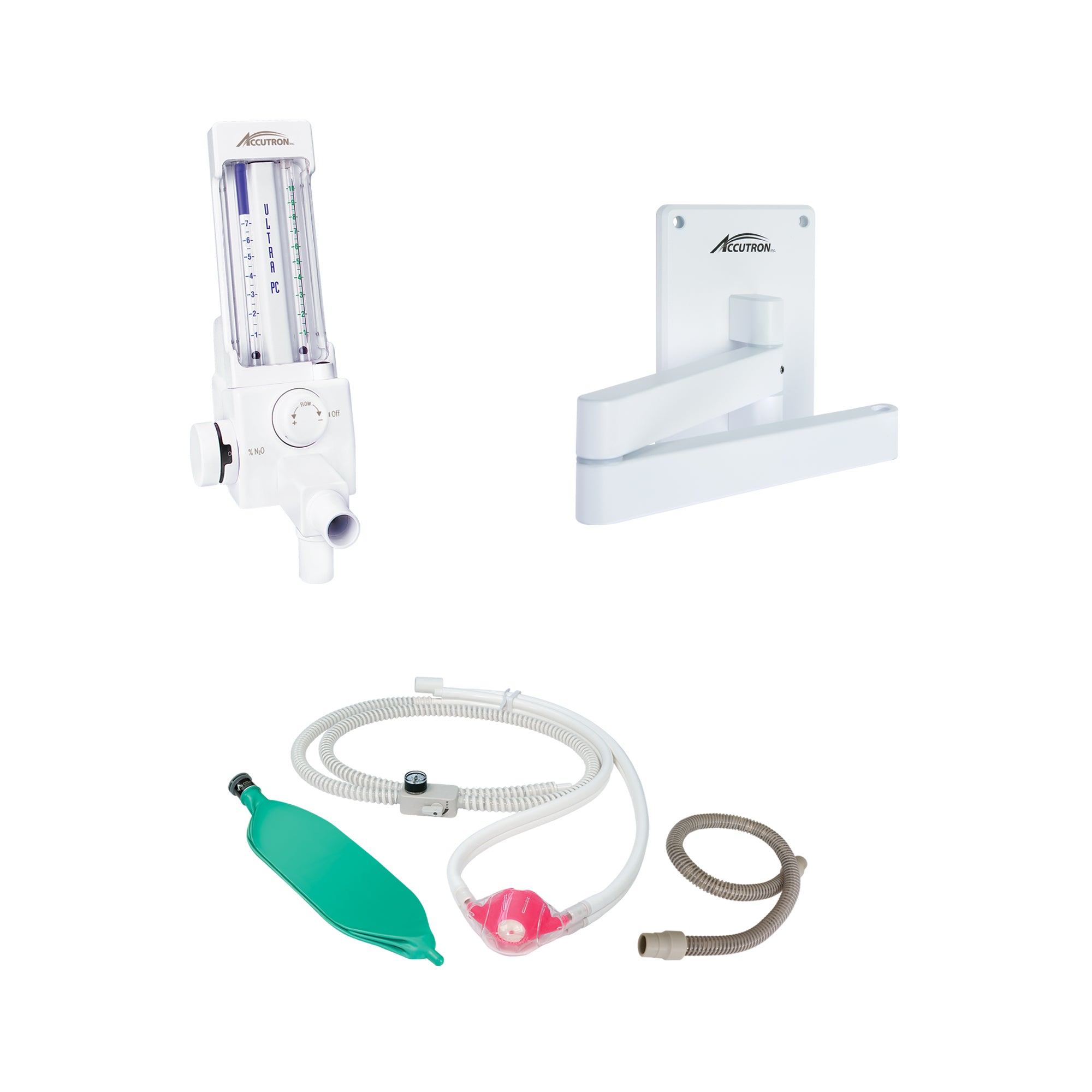 Accutron Ultra PC percent Flowmeter Pkg. E (16 inch Bi-fold Wall Arm)