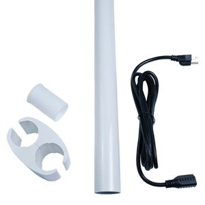 DCI 8921 Light Post Extension, 24", Pelton & Crane Bushing, White