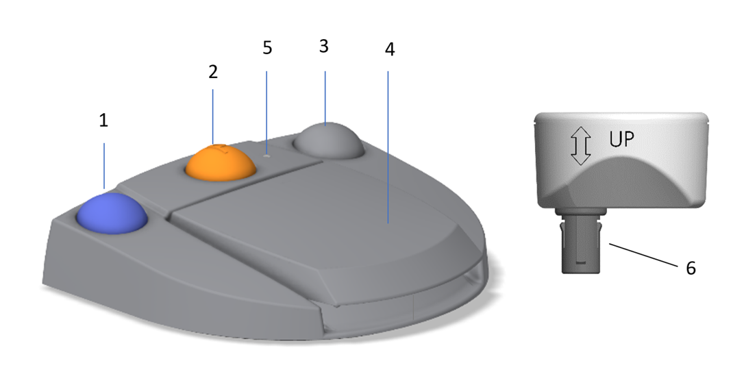 Bien Air Wireless Foot Control, Pedal, and Dongle for OMS & iChiropro