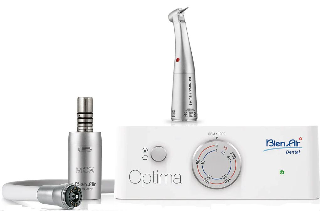 Bien Air Optima MCX Electric Starter Kit + CA NOVA 1:5 L Micro-Series Handpiece