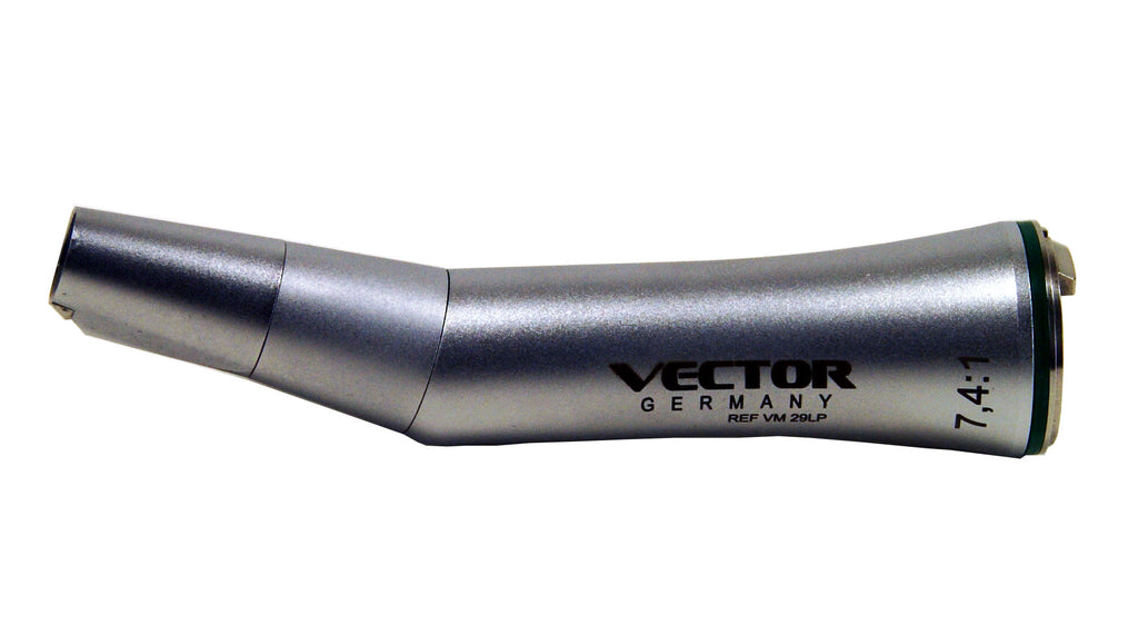 Vector 7.4:1 Reduction Contra Angle Handpiece w/o Light, Water Spray VM29LP