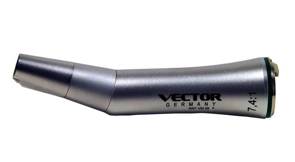 Vector 7.4:1 Reduction Contra Angle Handpiece w/o Light, Water Spray VM29P