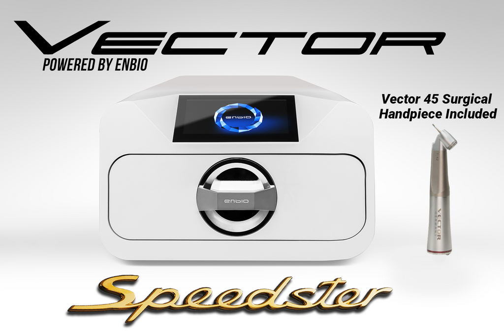 Vector Speedster Sterilizer by Enbio (2 years or 4000 cycles Warranty) Free Magic Filter and Vector 45 Surgical Handpiece Included