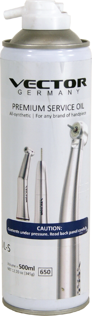 Vector Premium Handpiece Lubricant & Cleaner (Buy 6 Cans of Spray(VL-S) and get 2 Spray Adaptors Free)